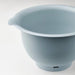 Light blue mixing bowl on a white background