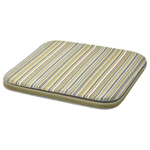 A multicoloured IKEA STAGGSTARR chair pad with dimensions 36x36x2.5 cm (14x14x1 inches), providing comfort and style.20545019 