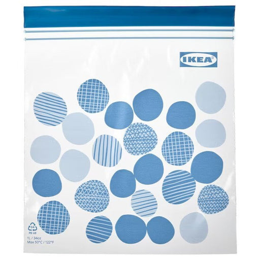 IKEA's resealable bag with a patterned for visual appeal 40525685