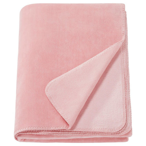 The IKEA SLÅNGRÅMAL Throw in pink is a cozy and stylish addition to any space. It measures 150x200 cm (59x79 inches) and features a soft, velvety texture with a stitched border for a polished finish. The throw is perfect for adding a touch of warmth and color to your home decor.90583512    