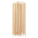 Bamboo skewers on a white background