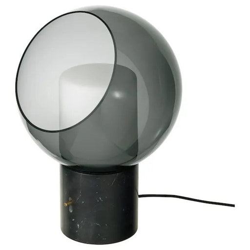 IKEA EVEDAL Table Lamp with Marble and Grey Globe 80357944