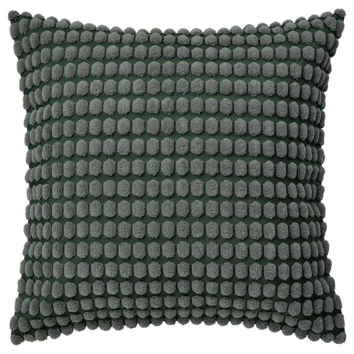 Ikea FIALISA Cushion pad, White 50x50 cm with Cushion Cover, Grey-Green, 50x50 cm