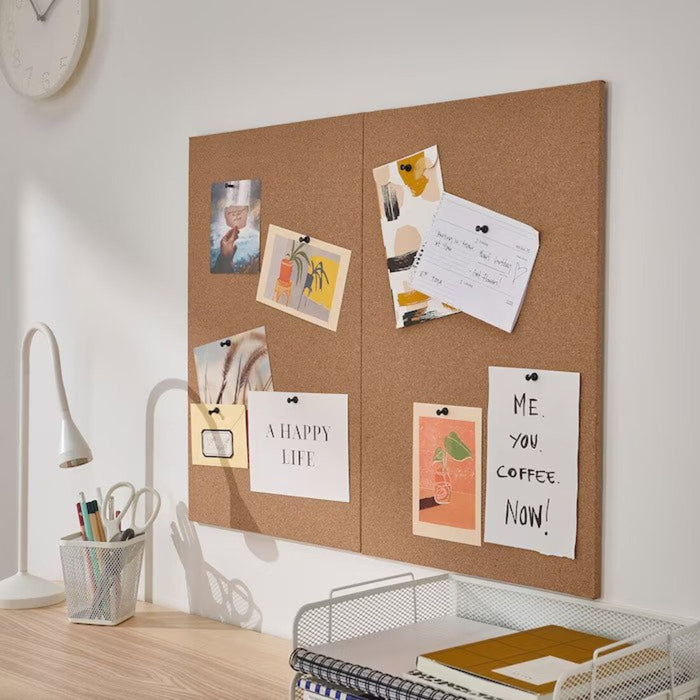 Decorative memo board with pins, a must-have for efficient organization, brought to you by IKEA