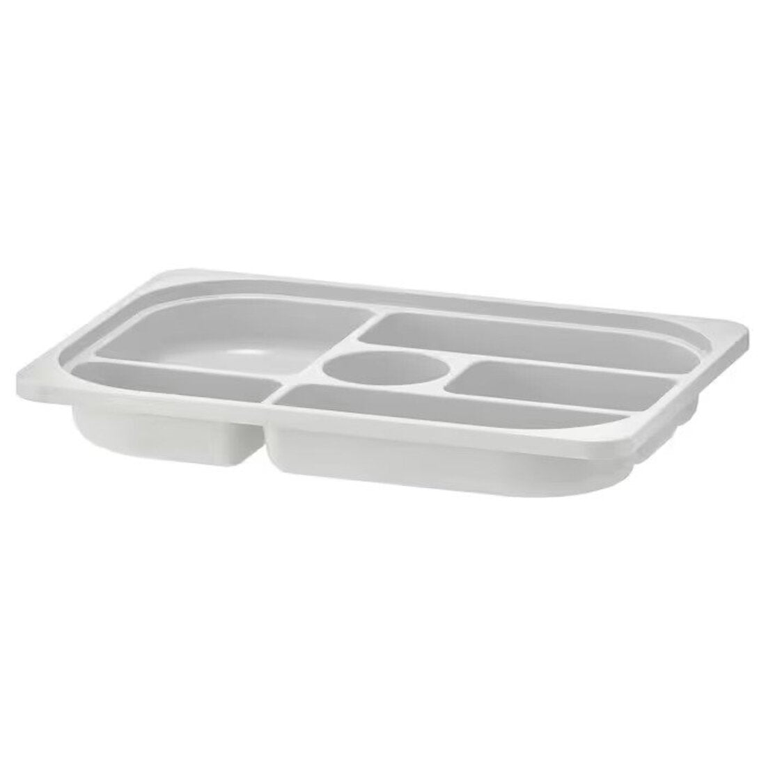 FÅNGGRÖDA Insert with compartments, light gray, 11 ¾x11 ¾x4 ¼ - IKEA