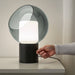 Elegant EVEDAL Table Lamp with Grey Globe 80357944
