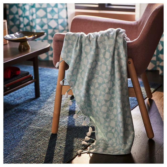 IKEA GOKVÄLLÅ Throw, blue, 130x170 cm (51x67 ")