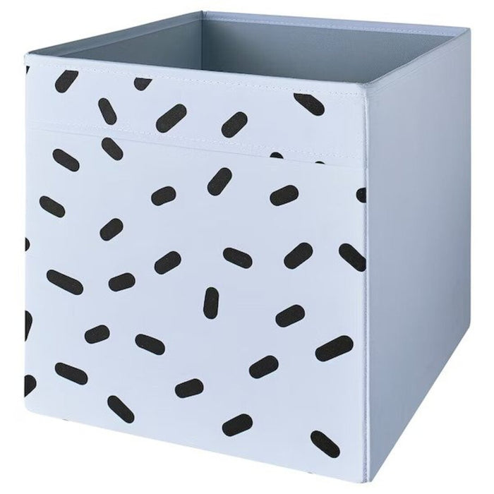 Blue and black patterned storage box, 33x38x33 cm-30558153