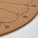 Round place mat by IKEA, crafted from cork material with an appealing pattern. 80550814