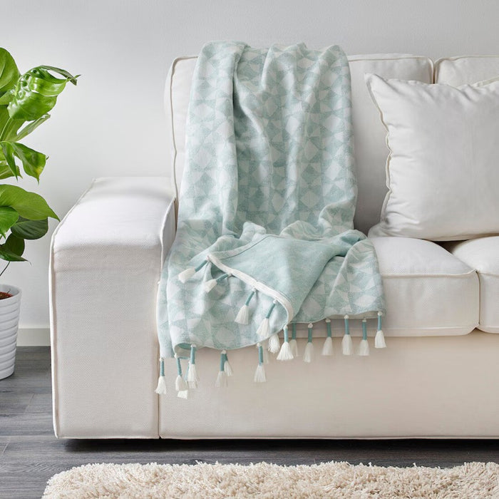 IKEA GOKVÄLLÅ Throw, blue, 130x170 cm (51x67 ")