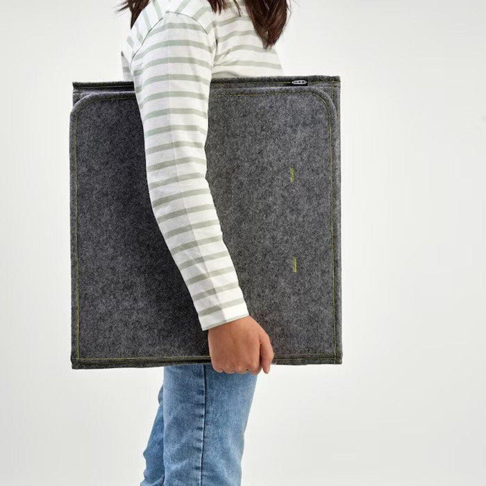 IKEA Desk Organizer Set, Grey Felt Privacy Panel with Pockets, White Mesh Pen Holder, Scissors and headset stand ( white )