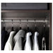 Sleek dark grey rail for hanging clothes, 50 cm length-20256943