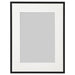 A sleek black photo frame with a white mat, perfect for displaying your favorite memories 40314305