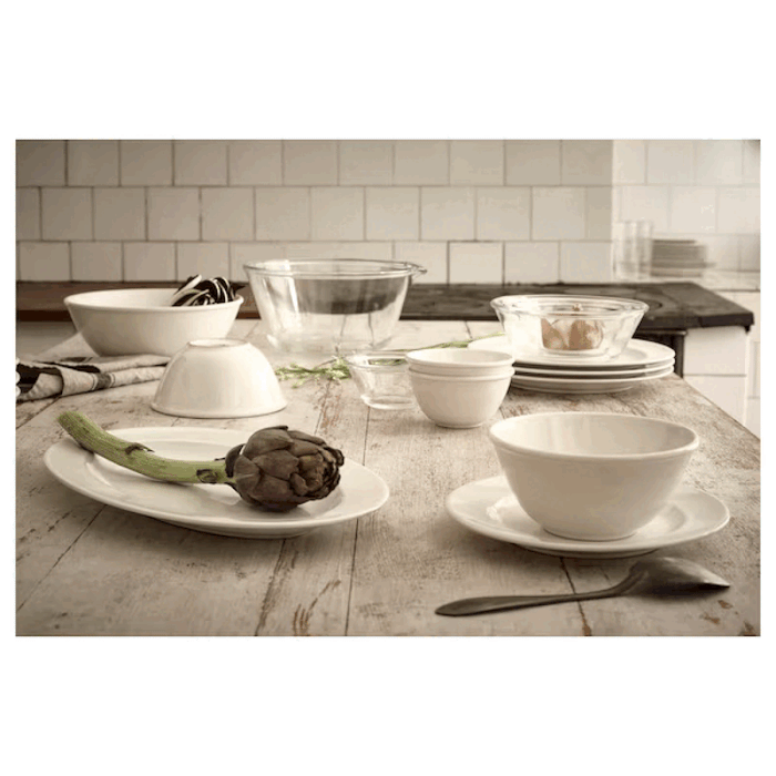 Modern and durable IKEA VARDAGEN Serving Plate for stylish dining.