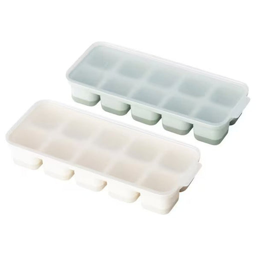 Multicolor ice cube tray with lid - Set of 2  80561011