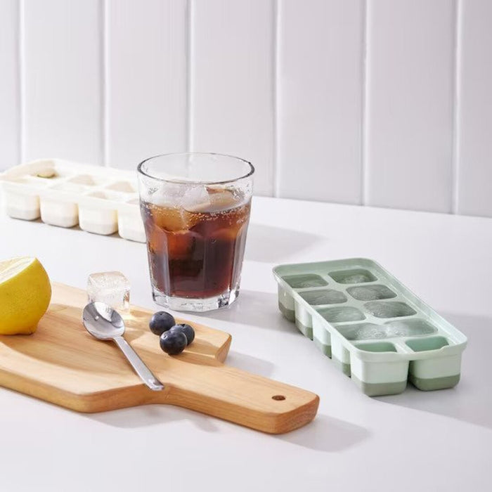 Convenient and stylish ice cube tray with lid - Set of 2, Multicolor  40363739