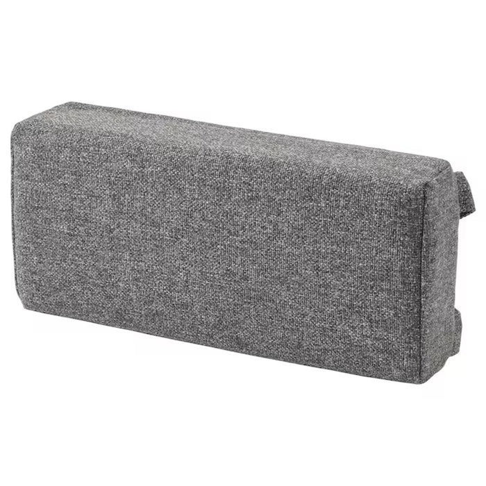 A grey lumbar cushion from IKEA, providing ergonomic support and comfort 30565323