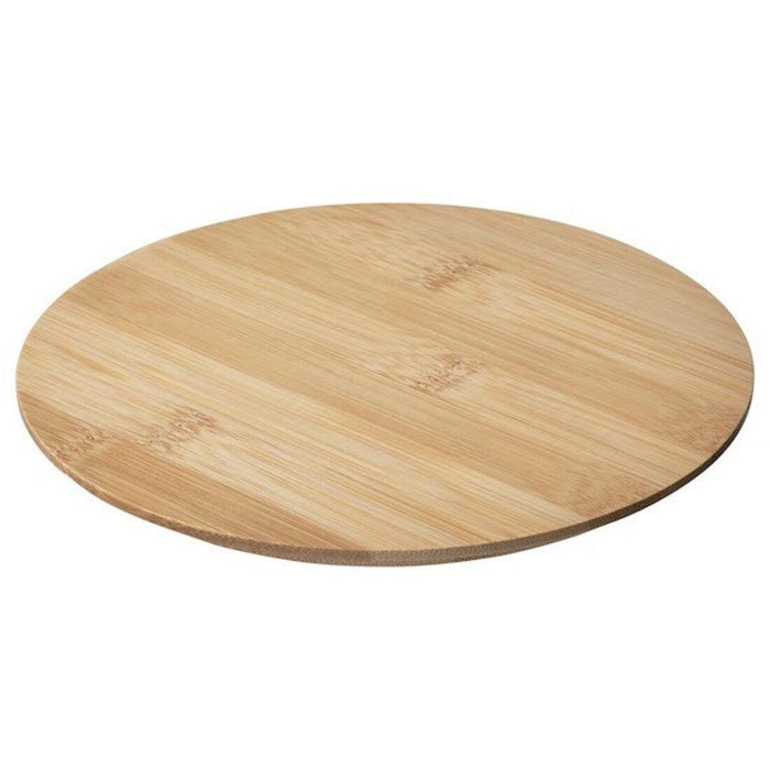 IKEA RÖDKNOT Pot stand, bamboo, 18 cm with 365+ Pot with lid, stainless steel, 8.0 l (8 qt)