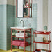 Enhance your bathroom decor with the sleek design of IKEA ENHET red washbasin frame