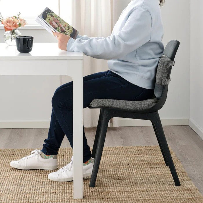 A supportive grey lumbar cushion from IKEA, promoting improved posture 30565323