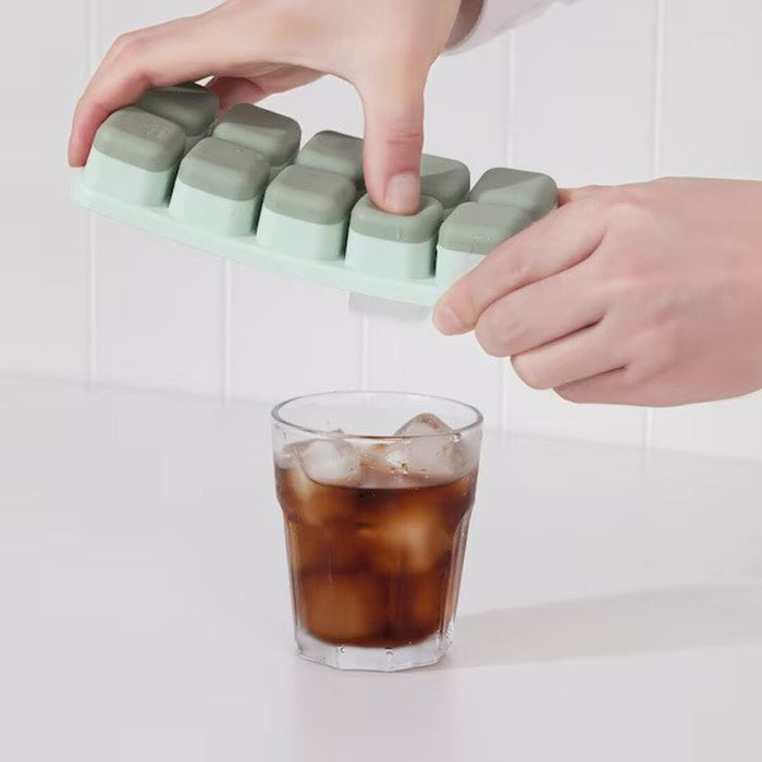 Practical and functional ice cube tray with lid - Set of 2, Multicolor   40363739