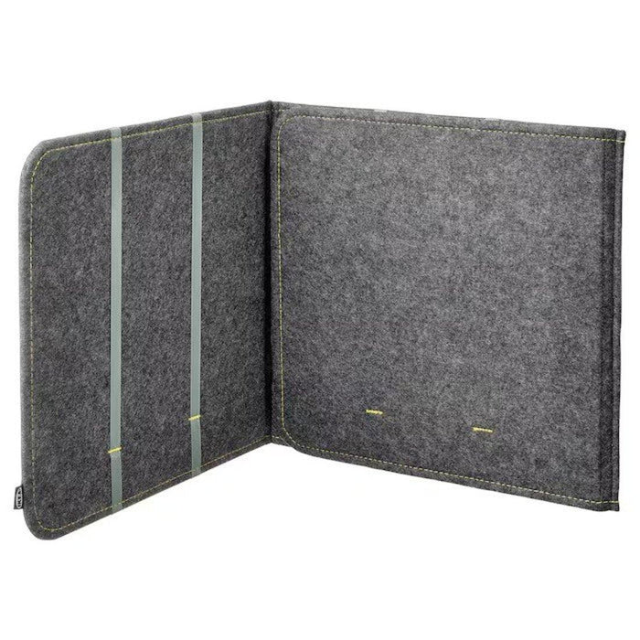 IKEA Desk Organizer Set, Grey Felt Privacy Panel with Pockets, White Mesh Pen Holder, Scissors and headset stand ( white )