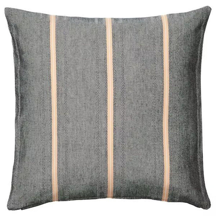 IKEA FIALISA Cushion pad, white 50x50 cm with Cushion cover, black/beige, 50x50 cm (20x20 ")