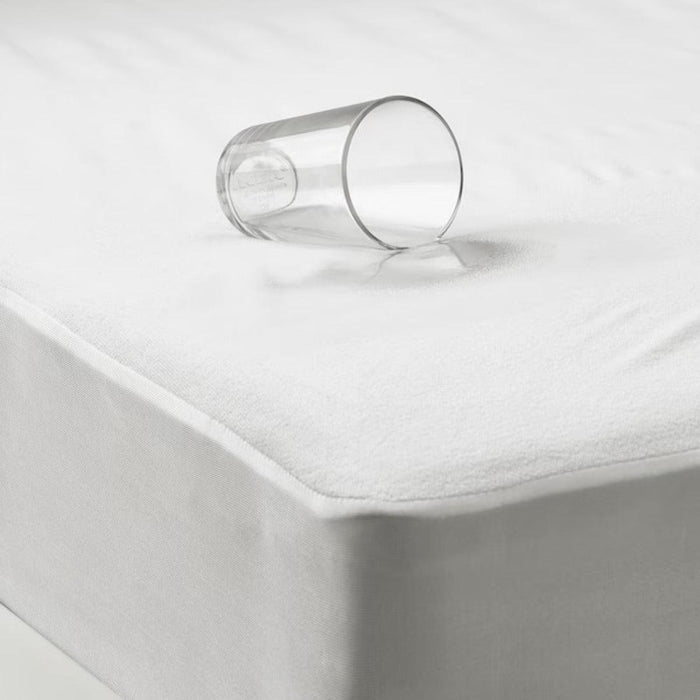IKEA GRUSNARV Waterproof mattress protector, white,