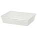 White mesh basket by IKEA for storage and organization.