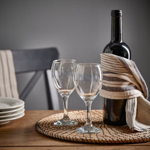 Set of IKEA wine glasses with elegant stems for water, juice, or casual beverages 40591840  