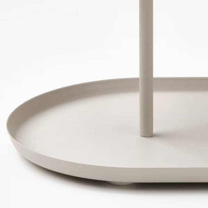Durable and easy-to-maintain materials in the light grey-beige finish of the IKEA SOMMARÖGA Serving Stand, ensuring both style and practicality.