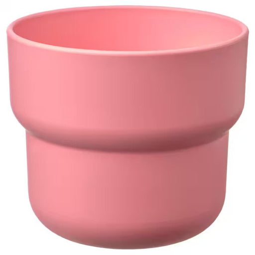 A vibrant pink plant pot designed for in/outdoor gardening, measuring 12 cm in diameter.  80535994