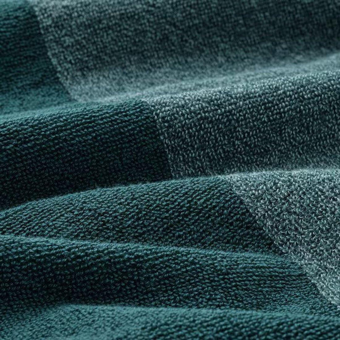 IKEA BROFJÄRDEN Soap dish, chrome effect with Toothbrush holder, chrome-plated and  Washcloth, turquoise/mélange, 30x30 cm (12x12 ")