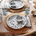 "IKEA's SILVERSIDA Plate with a stylish blue pattern"