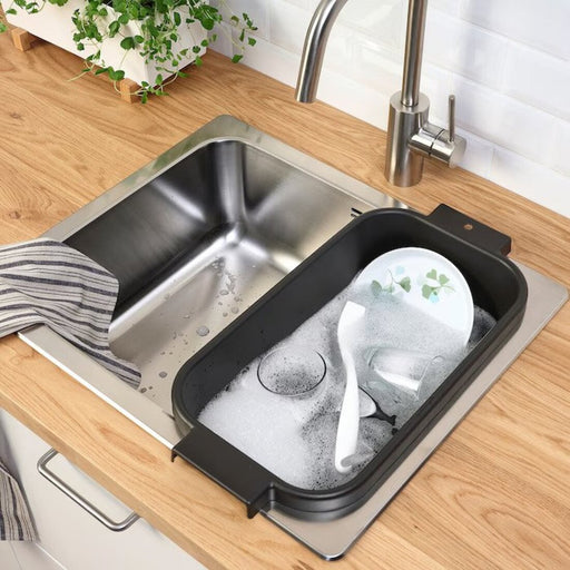 Versatile kitchen sink accessory: anthracite washing-up bowl by IKEA