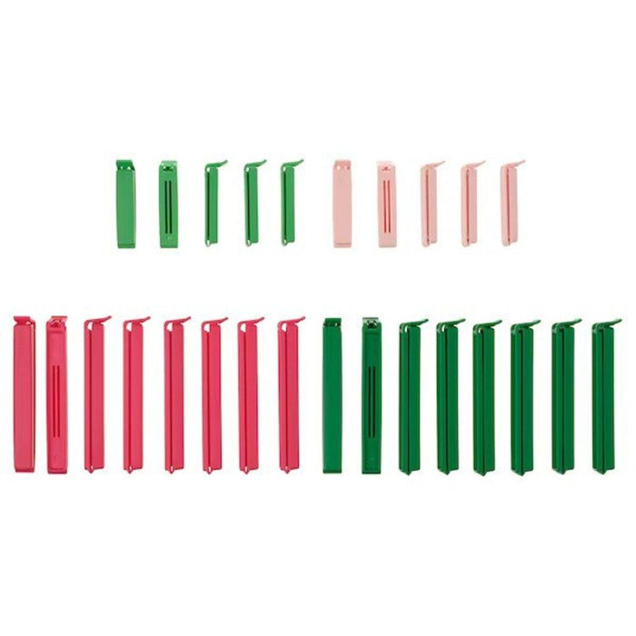 Set of 26 mixed-colour Sealing Clips in various vibrant shades - IKEA  50524176
