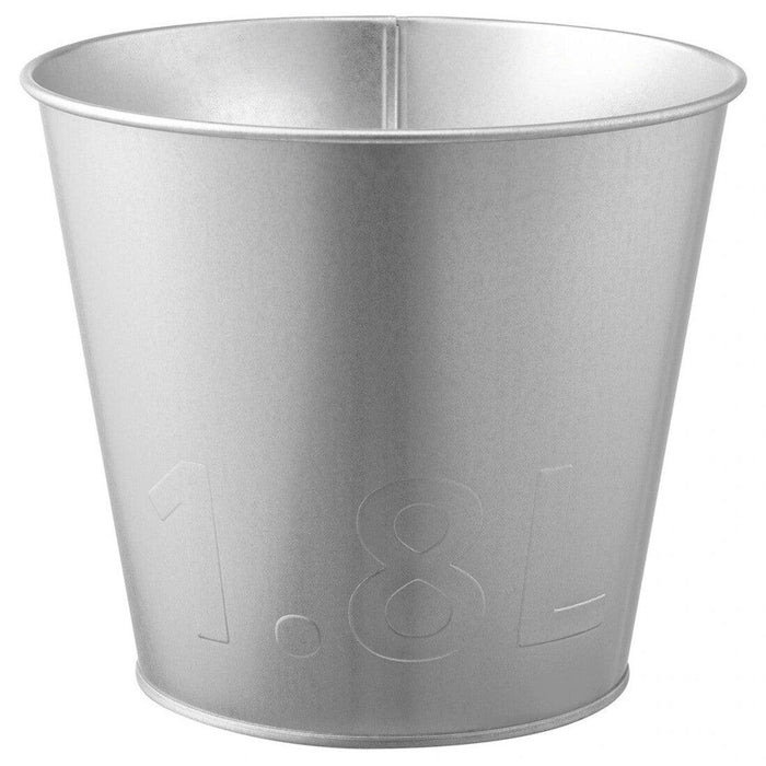 ikea silver plant pot IKEA ÅKERBÄR Metal Plant Pot – Durable Galvanized Design for Any Space
