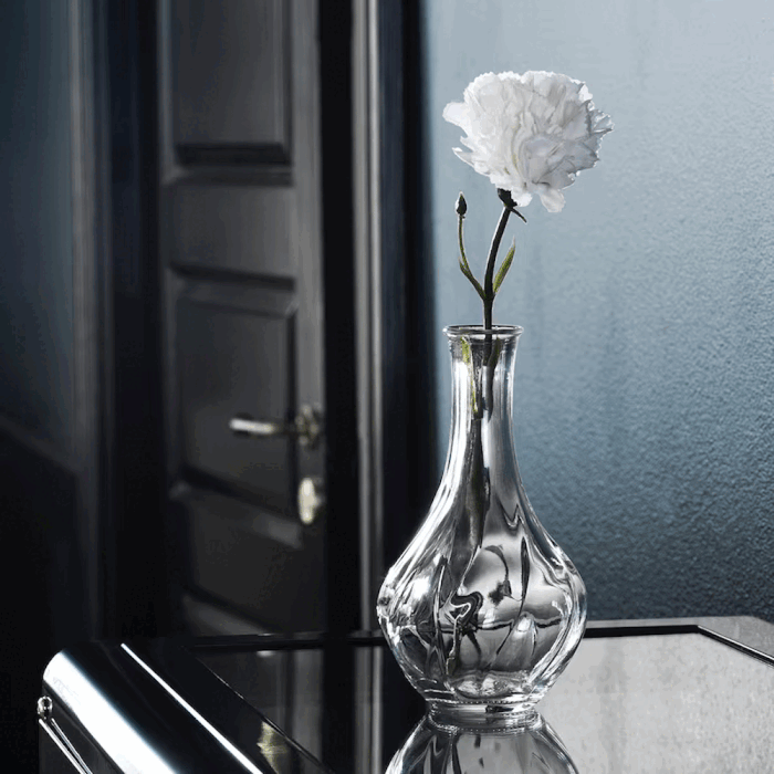 IKEA VILJESTARK Vase, clear glass, 17 cm (6 ¾ ")