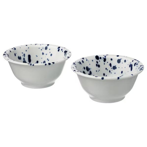 "IKEA SILVERSIDA collection: Blue patterned bowl"