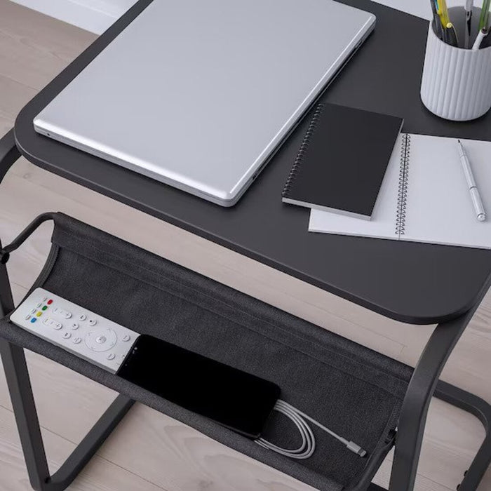 Versatile IKEA OLSERÖD Side Table - Perfect for Books, Decor, and Essentials - Anthracite/Dark Grey, 53x50 cm