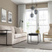 IKEA OLSERÖD Side Table Enhancing a Modern Living Room Decor - Anthracite/Dark Grey, 53x50 cm