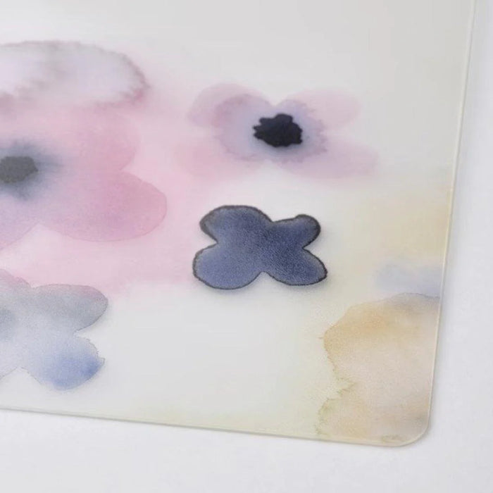 IKEA Place mat, patterned flower/multicolour, 40x30 cm with Baking cup, patterned/flower multicolour