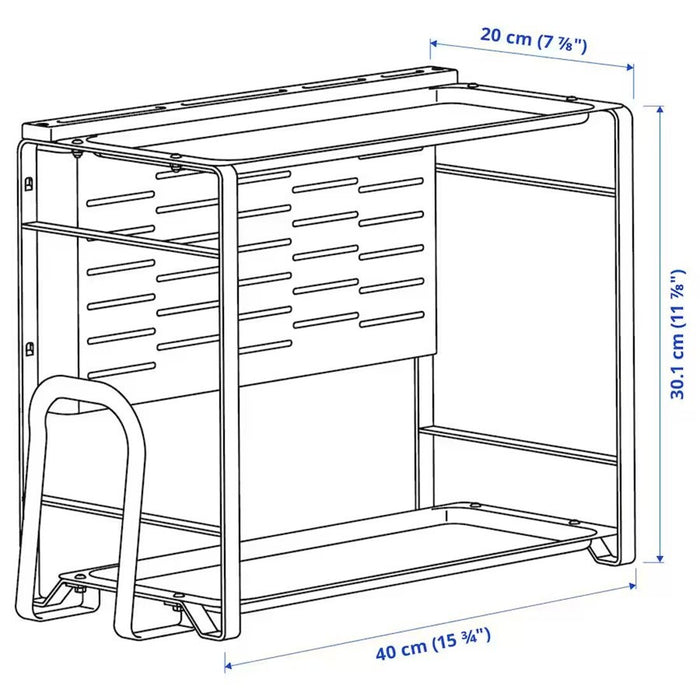 Measurements of IKEA AVSTEG Kitchen countertop organizer  10497721