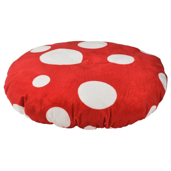 IKEA FLISAT Children's Stool, Pine with Stool Cover, Toadstool Shaped/red White
