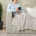 Soft and Warm IKEA Throw - Grey-Beige, measuring 120x160 cm-30542100