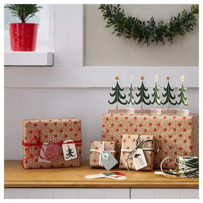 IKEA VINTERFINT Gift tags set , Santa Claus pattern (72 Pack)