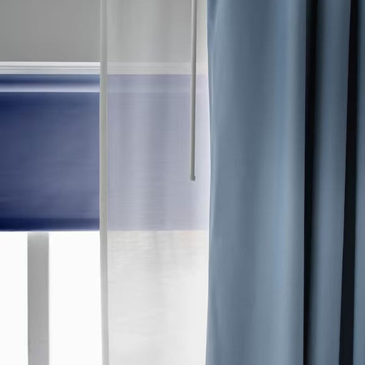 Room Darkening Curtain in Blue, 1 Length, 210x250 cm - Perfect for Privacy-30454457