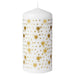 IKEA VINTERFINT gold-color pillar candle for a touch of luxury.