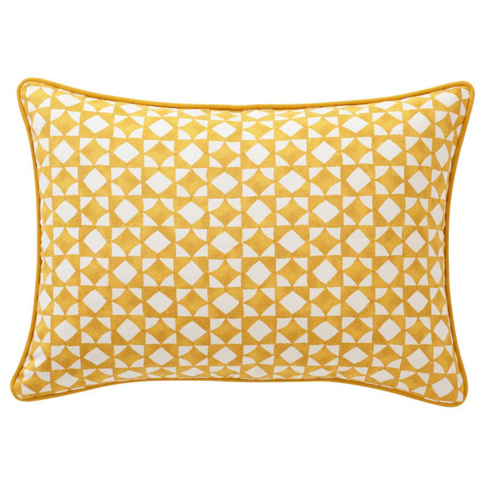 IKEA GOKVÄLLÅ Cushion cover, yellow/white, 40x58 cm (16x23 ")     40596121