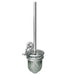 Wall-mounted IKEA BROFJÄRDEN Toilet Brush with a sleek chrome-plated handle and a ribbed glass holder, offering a stylish and functional bathroom accessory-90581551